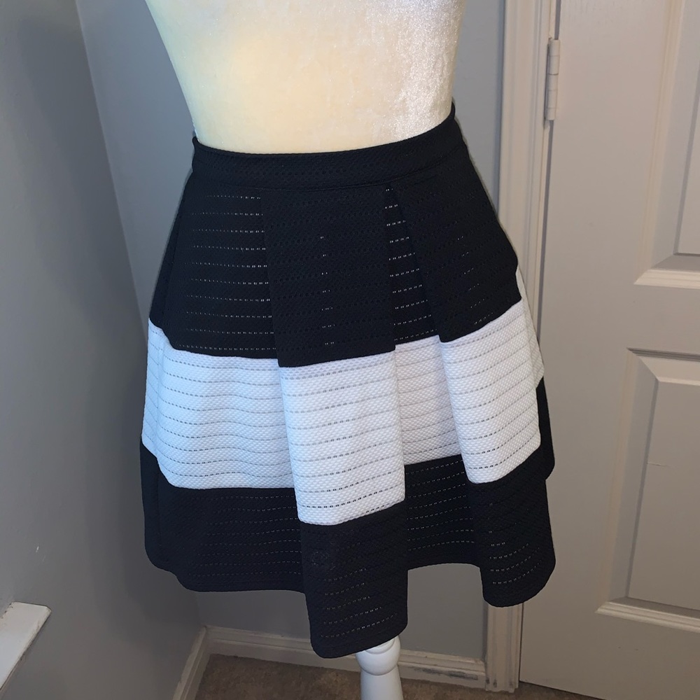 Black and White mini skirt